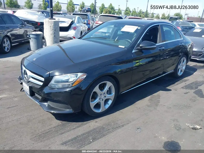2018 Mercedes-Benz C 300 VIN: 55SWF4JB8JU263080 Lot: 45443341