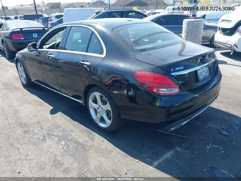 2018 Mercedes-Benz C 300 VIN: 55SWF4JB8JU263080 Lot: 45443341