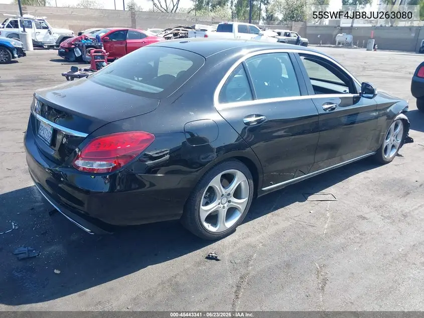 2018 Mercedes-Benz C 300 VIN: 55SWF4JB8JU263080 Lot: 45443341