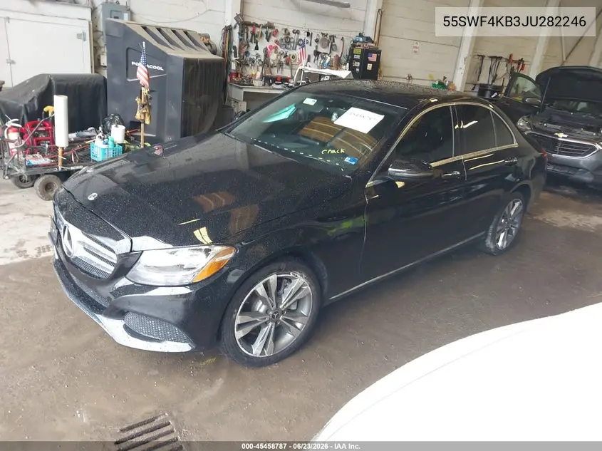 2018 Mercedes-Benz C 300 4Matic VIN: 55SWF4KB3JU282246 Lot: 45458787