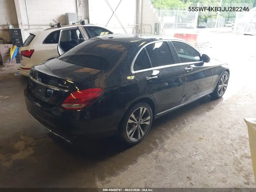 2018 Mercedes-Benz C 300 4Matic VIN: 55SWF4KB3JU282246 Lot: 45458787