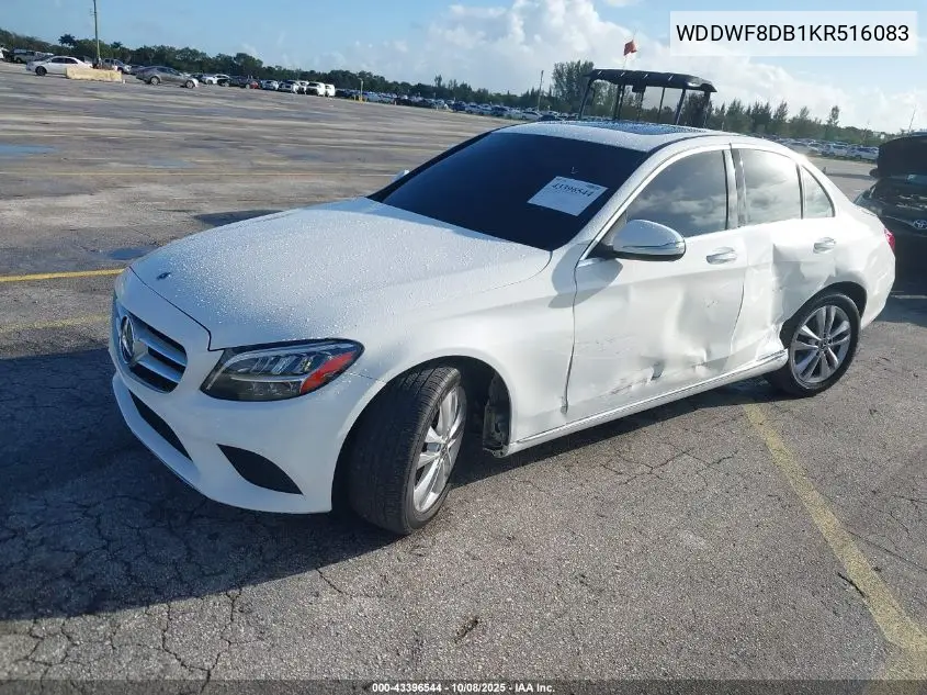 WDDWF8DB1KR516083 2019 Mercedes-Benz C 300