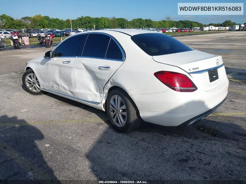 WDDWF8DB1KR516083 2019 Mercedes-Benz C 300