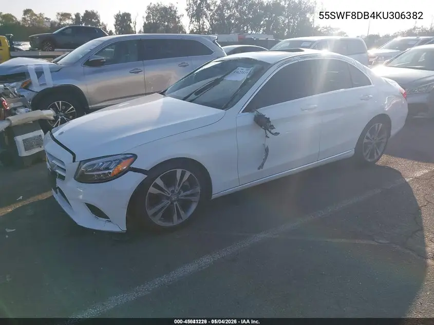 55SWF8DB4KU306382 2019 Mercedes-Benz C 300