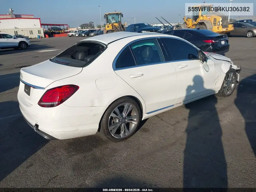 55SWF8DB4KU306382 2019 Mercedes-Benz C 300
