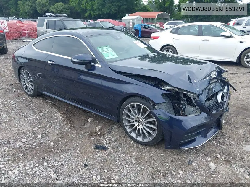 2019 Mercedes-Benz C 300 VIN: WDDWJ8DB5KF853291 Lot: 45337542