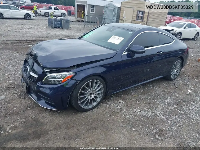 2019 Mercedes-Benz C 300 VIN: WDDWJ8DB5KF853291 Lot: 45337542