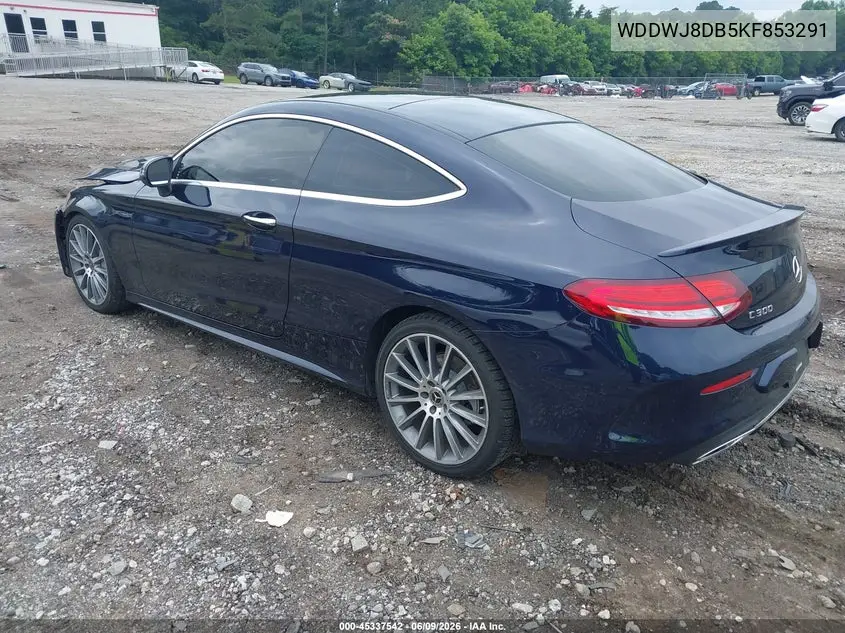 2019 Mercedes-Benz C 300 VIN: WDDWJ8DB5KF853291 Lot: 45337542