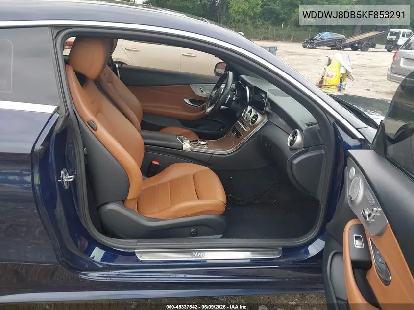 2019 Mercedes-Benz C 300 VIN: WDDWJ8DB5KF853291 Lot: 45337542