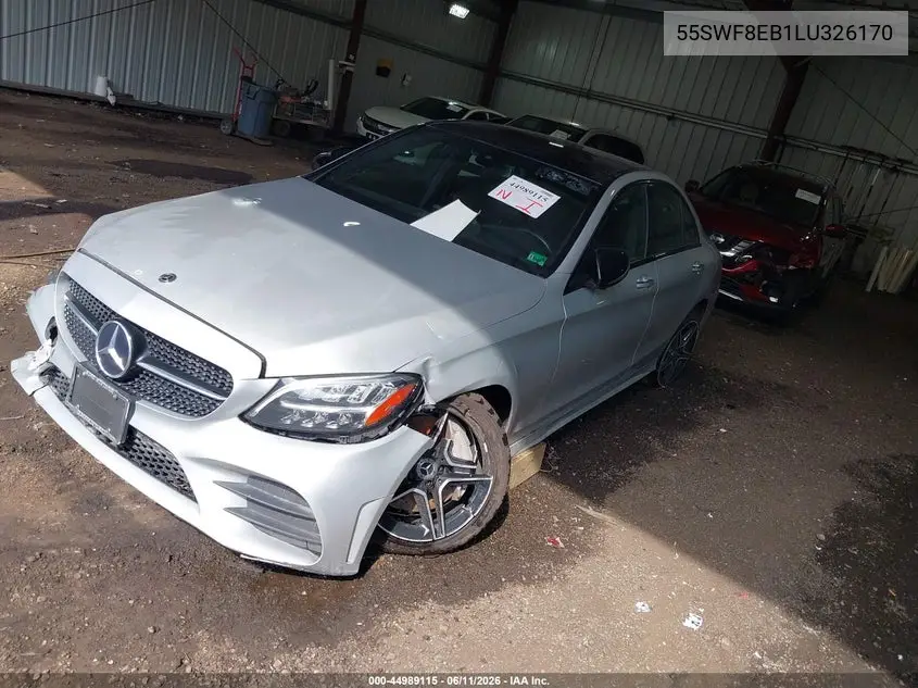 2020 Mercedes-Benz C 300 4Matic VIN: 55SWF8EB1LU326170 Lot: 44989115