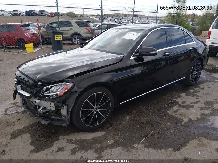 2020 Mercedes-Benz C 300 VIN: 55SWF8DBXLU328999 Lot: 45323440