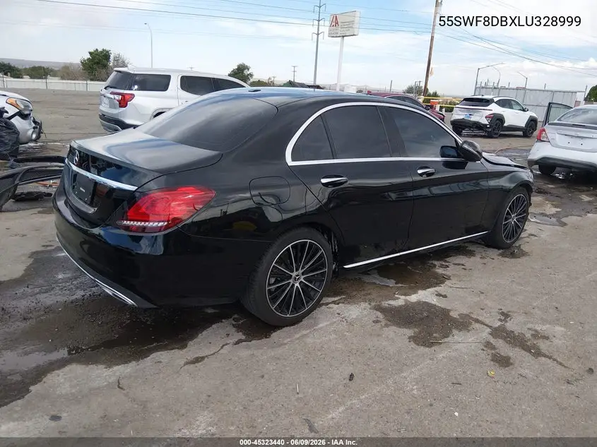 2020 Mercedes-Benz C 300 VIN: 55SWF8DBXLU328999 Lot: 45323440