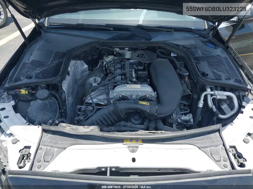 2020 Mercedes-Benz C 300 VIN: 55SWF8DB0LU323228 Lot: 45674820