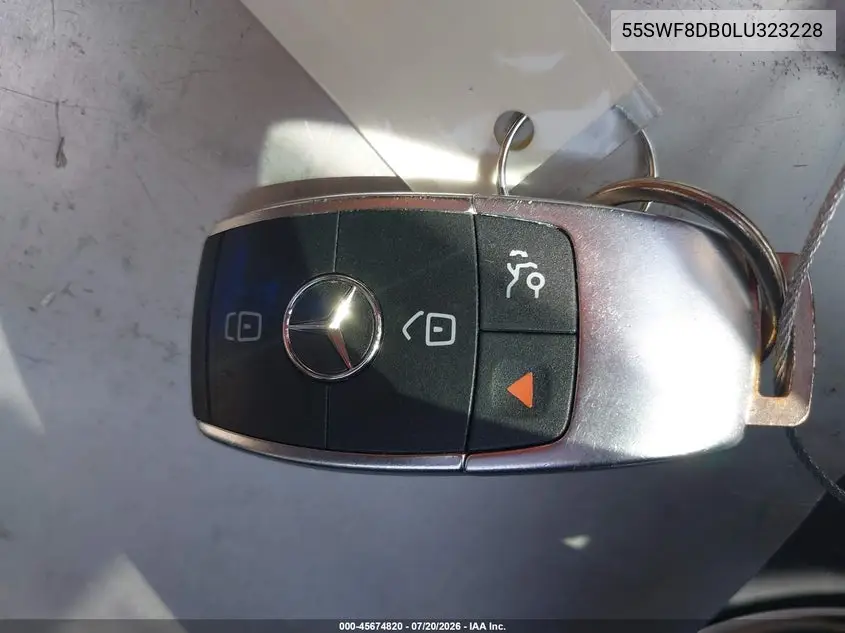 2020 Mercedes-Benz C 300 VIN: 55SWF8DB0LU323228 Lot: 45674820