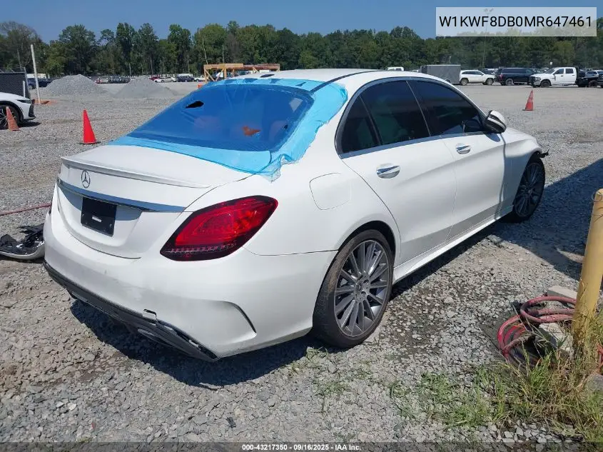 W1KWF8DB0MR647461 2021 Mercedes-Benz C 300 Sedan