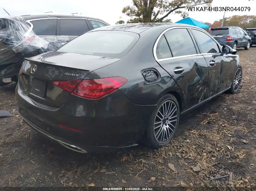 W1KAF4HB3NR044079 2022 Mercedes-Benz C 300 4Matic