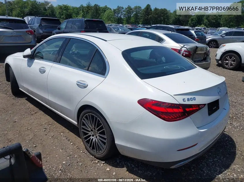 2023 Mercedes-Benz C 300 4Matic VIN: W1KAF4HB7PR069666 Lot: 45353105