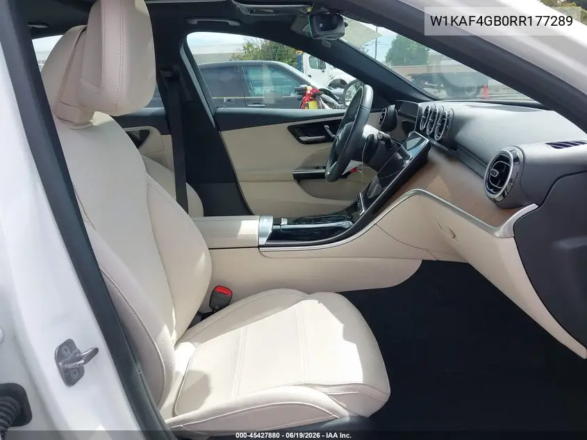 2024 Mercedes-Benz C 300 VIN: W1KAF4GB0RR177289 Lot: 45427880