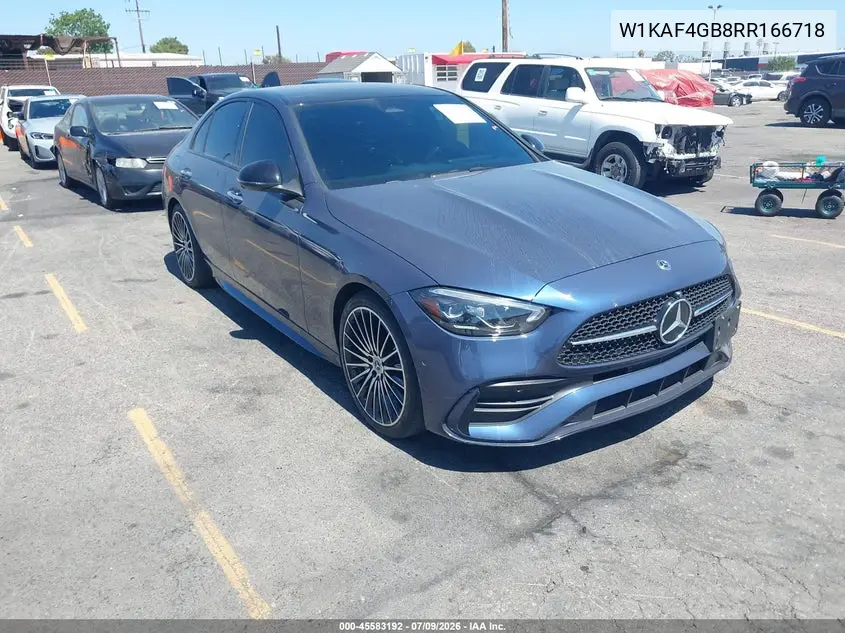 2024 Mercedes-Benz C 300 VIN: W1KAF4GB8RR166718 Lot: 45583192