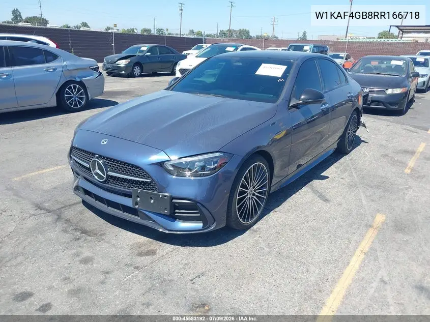 2024 Mercedes-Benz C 300 VIN: W1KAF4GB8RR166718 Lot: 45583192