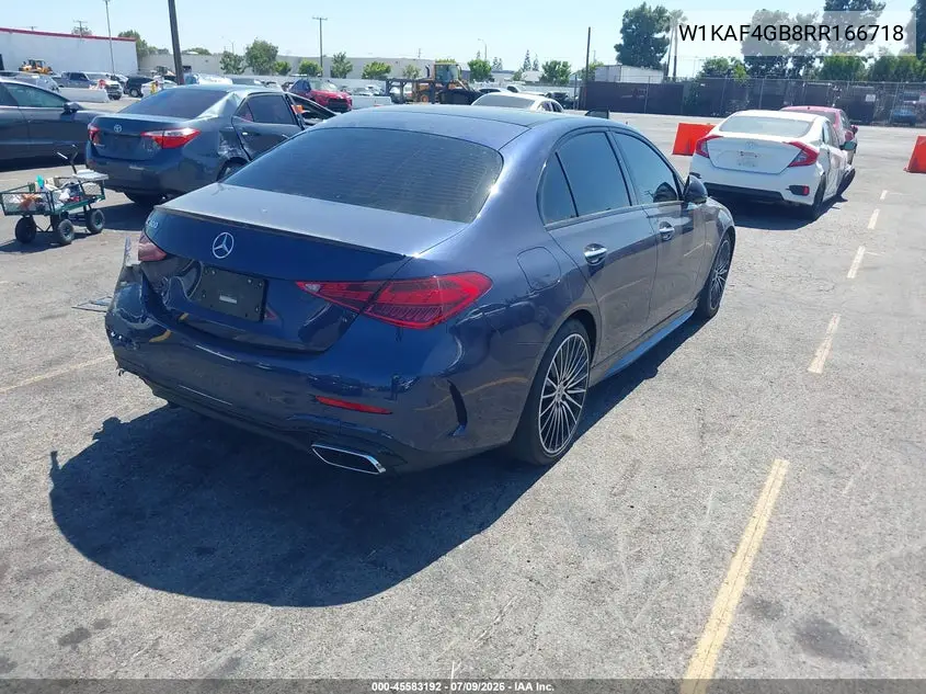 2024 Mercedes-Benz C 300 VIN: W1KAF4GB8RR166718 Lot: 45583192