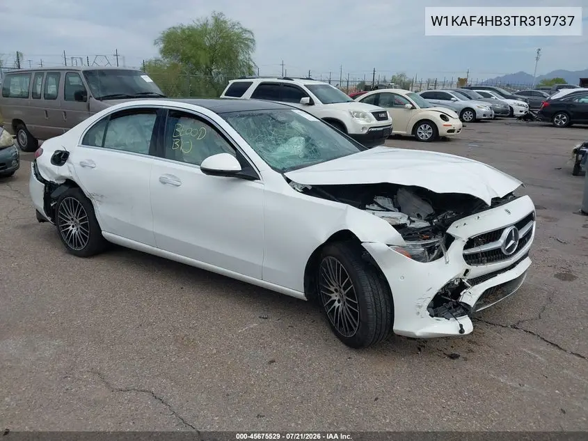 2026 Mercedes-Benz C 300 VIN: W1KAF4HB3TR319737 Lot: 45675529