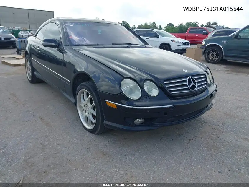 2001 Mercedes-Benz Cl 500 VIN: WDBPJ75J31A015544 Lot: 44717823