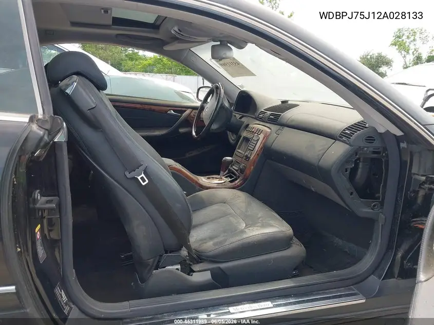 2002 Mercedes-Benz Cl 500 VIN: WDBPJ75J12A028133 Lot: 45311989