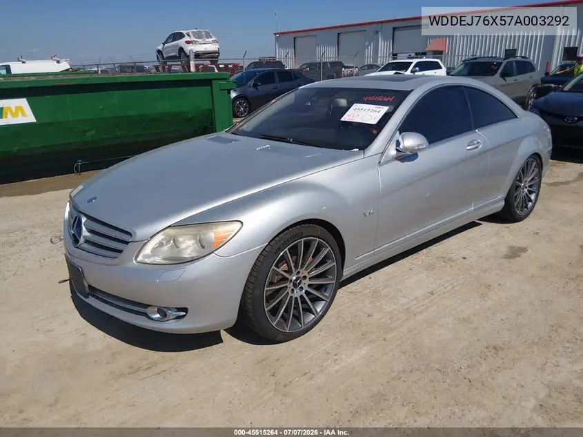 2007 Mercedes-Benz Cl 600 VIN: WDDEJ76X57A003292 Lot: 45515264