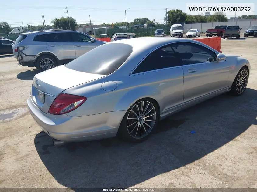 2007 Mercedes-Benz Cl 600 VIN: WDDEJ76X57A003292 Lot: 45515264