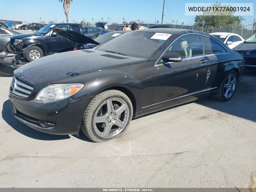 2007 Mercedes-Benz Cl 550 VIN: WDDEJ71X77A001924 Lot: 45580719