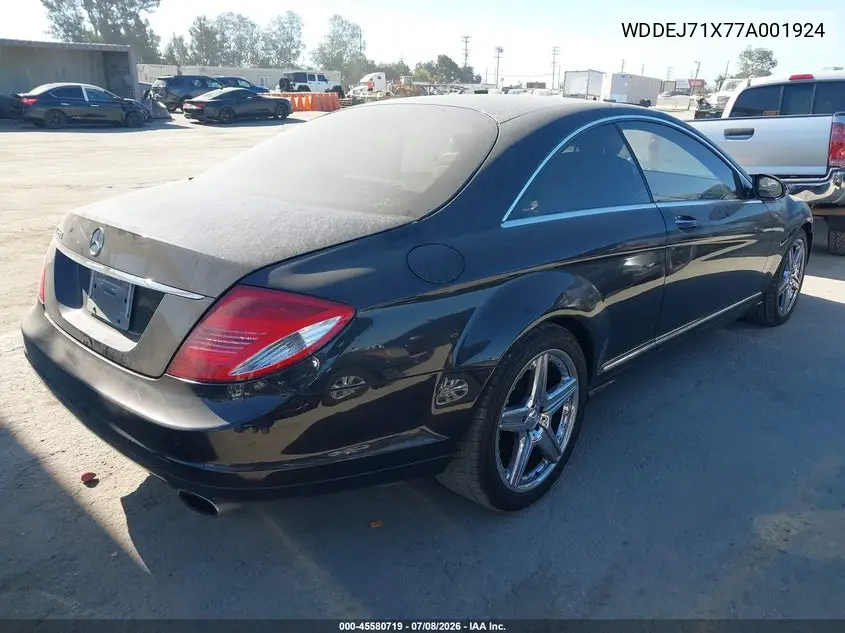 2007 Mercedes-Benz Cl 550 VIN: WDDEJ71X77A001924 Lot: 45580719