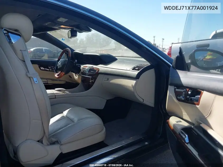 2007 Mercedes-Benz Cl 550 VIN: WDDEJ71X77A001924 Lot: 45580719