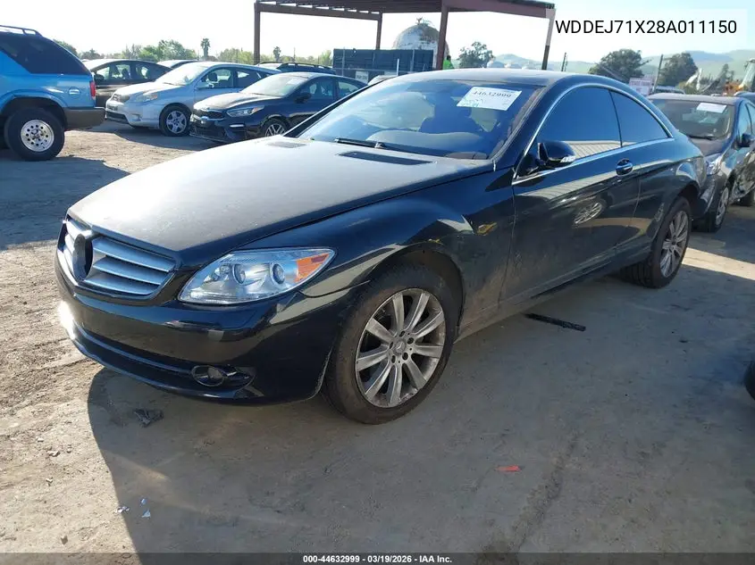 2008 Mercedes-Benz Cl 550 VIN: WDDEJ71X28A011150 Lot: 44632999