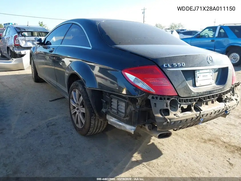 2008 Mercedes-Benz Cl 550 VIN: WDDEJ71X28A011150 Lot: 44632999