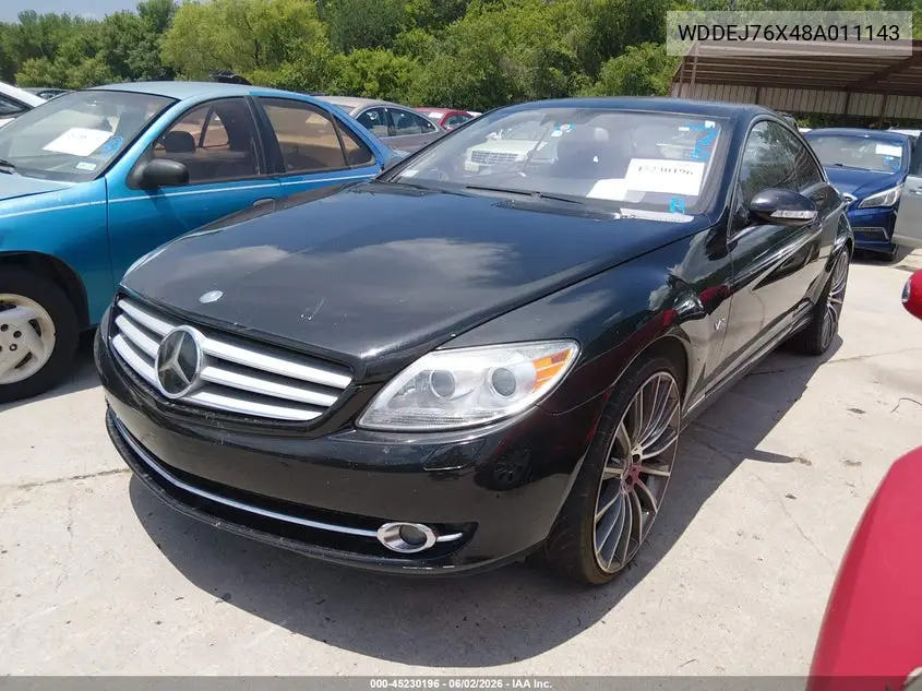 2008 Mercedes-Benz Cl 600 VIN: WDDEJ76X48A011143 Lot: 45230196