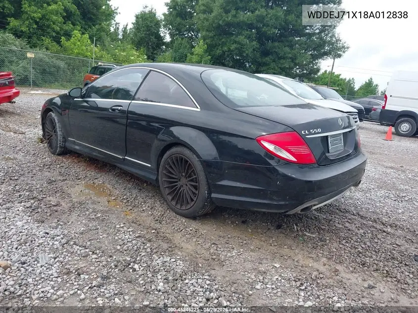 2008 Mercedes-Benz Cl 550 VIN: WDDEJ71X18A012838 Lot: 45246221