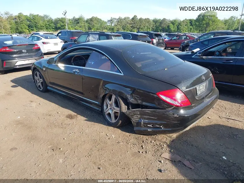 2009 Mercedes-Benz Cl 550 4Matic VIN: WDDEJ86X19A022298 Lot: 45298917