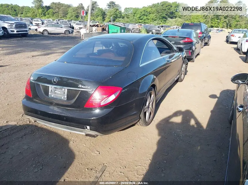 2009 Mercedes-Benz Cl 550 4Matic VIN: WDDEJ86X19A022298 Lot: 45298917