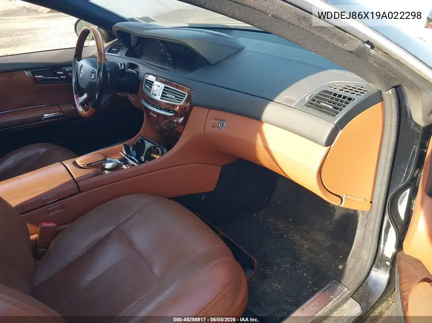 2009 Mercedes-Benz Cl 550 4Matic VIN: WDDEJ86X19A022298 Lot: 45298917