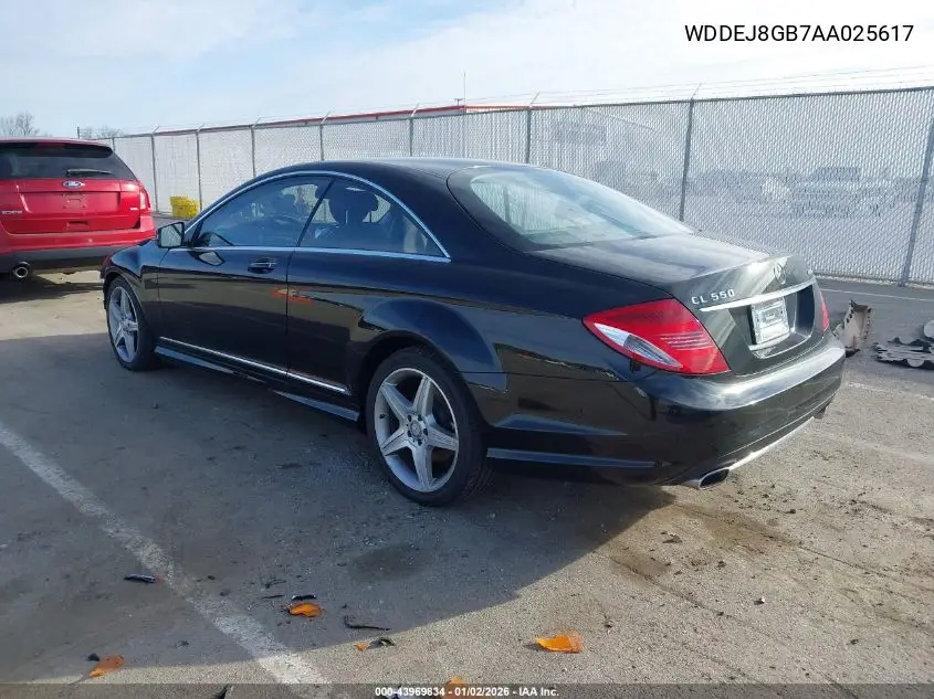 2010 Mercedes-Benz Cl 550 4Matic VIN: WDDEJ8GB7AA025617 Lot: 43969834