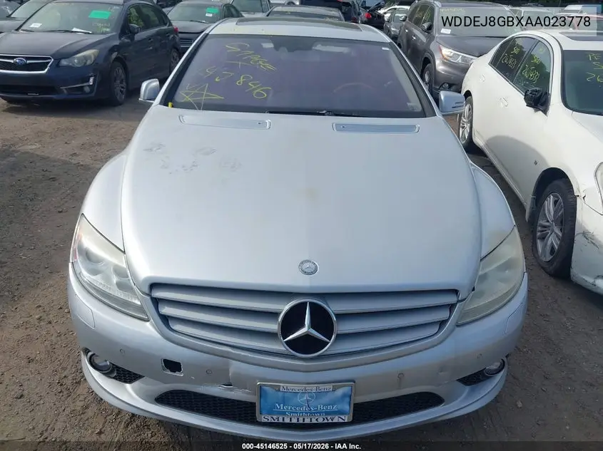 2010 Mercedes-Benz Cl 550 4Matic VIN: WDDEJ8GBXAA023778 Lot: 45146525