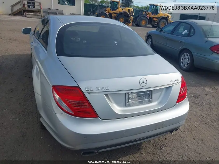 2010 Mercedes-Benz Cl 550 4Matic VIN: WDDEJ8GBXAA023778 Lot: 45146525