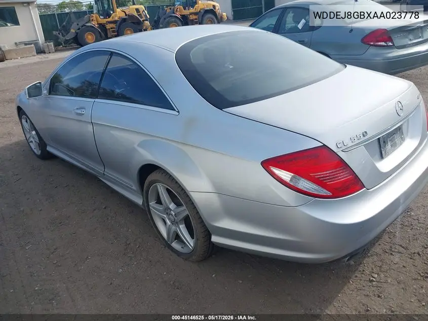 2010 Mercedes-Benz Cl 550 4Matic VIN: WDDEJ8GBXAA023778 Lot: 45146525