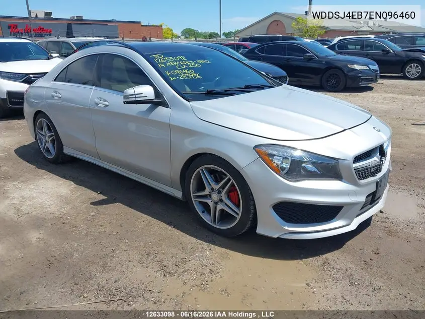 2014 Mercedes-Benz Cla 250 VIN: WDDSJ4EB7EN096460 Lot: 12633098