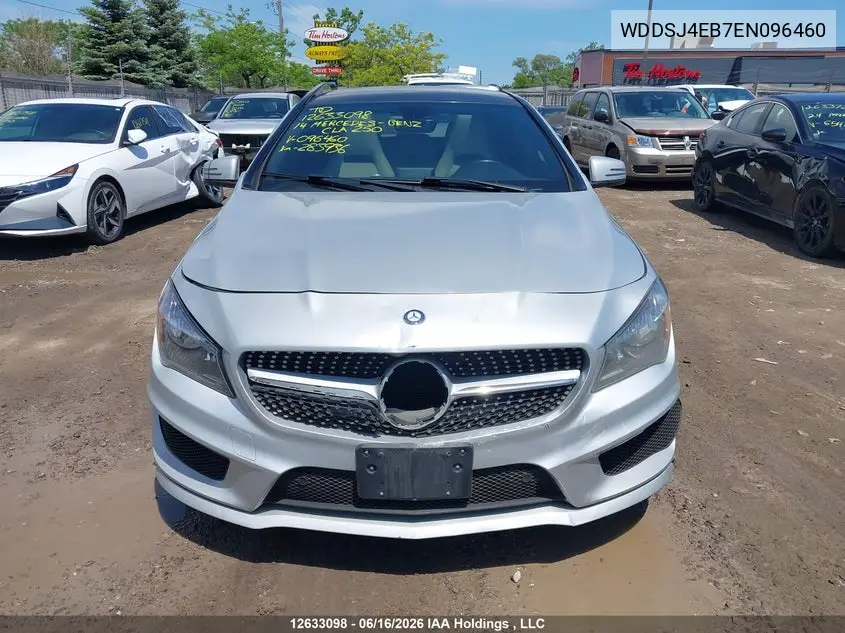 2014 Mercedes-Benz Cla 250 VIN: WDDSJ4EB7EN096460 Lot: 12633098