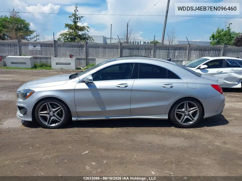 2014 Mercedes-Benz Cla 250 VIN: WDDSJ4EB7EN096460 Lot: 12633098
