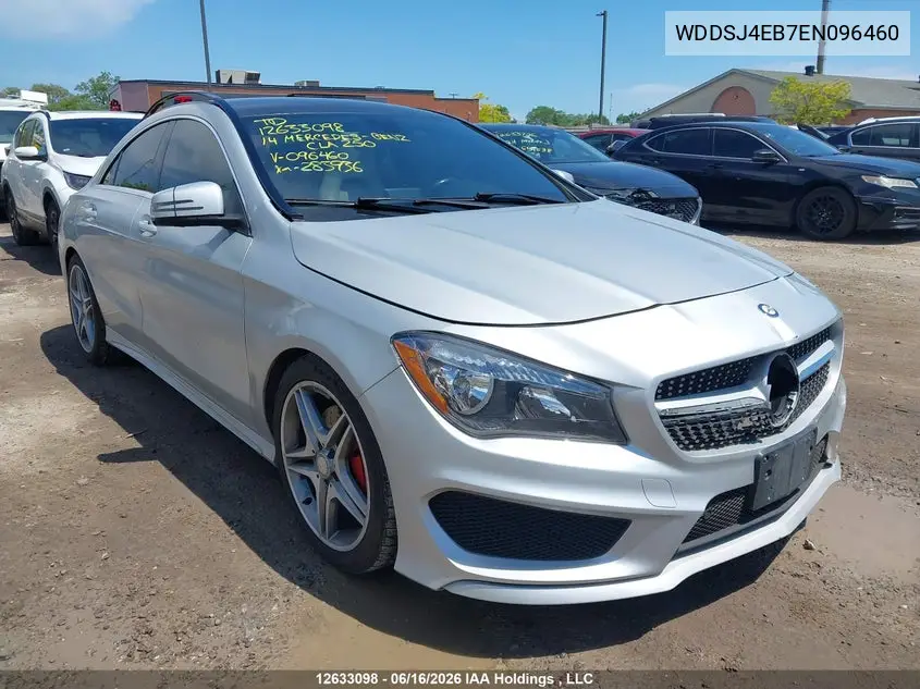 2014 Mercedes-Benz Cla 250 VIN: WDDSJ4EB7EN096460 Lot: 12633098