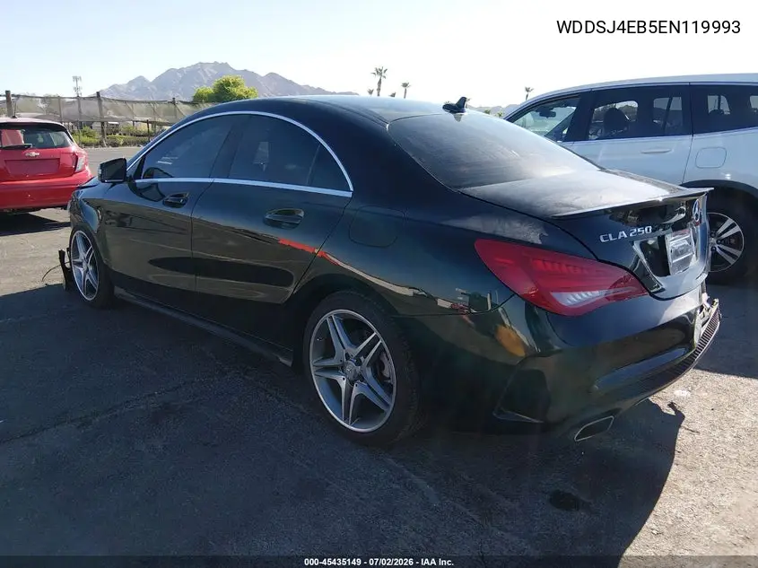 2014 Mercedes-Benz Cla 250 VIN: WDDSJ4EB5EN119993 Lot: 45435149