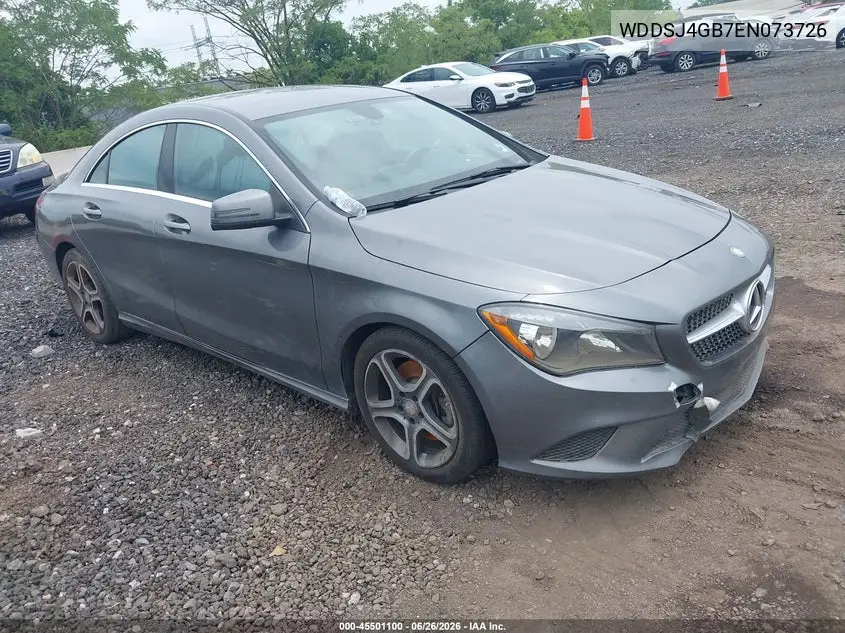 2014 Mercedes-Benz Cla 250 4Matic VIN: WDDSJ4GB7EN073726 Lot: 45501100